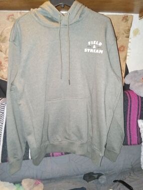 Field & Stream Olive Pullover Hoodie with Front Pocket